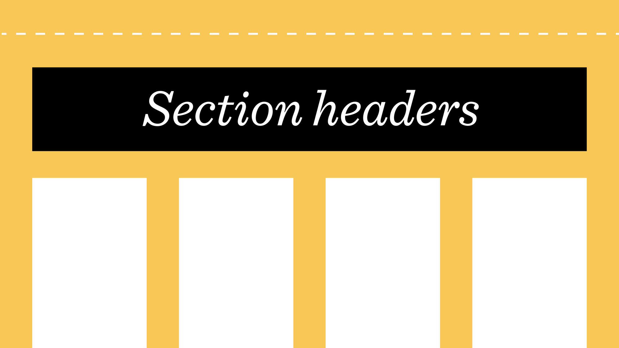 Introducing Section Headers Niice