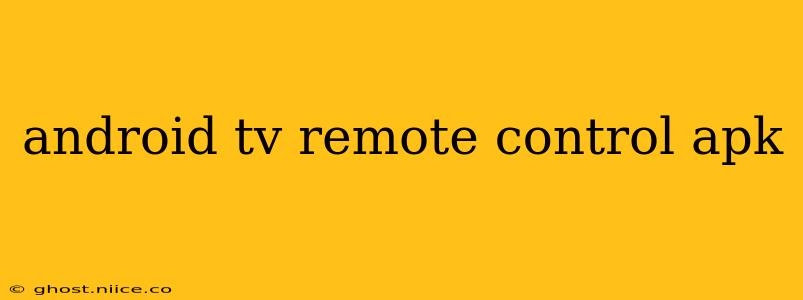 android tv remote control apk