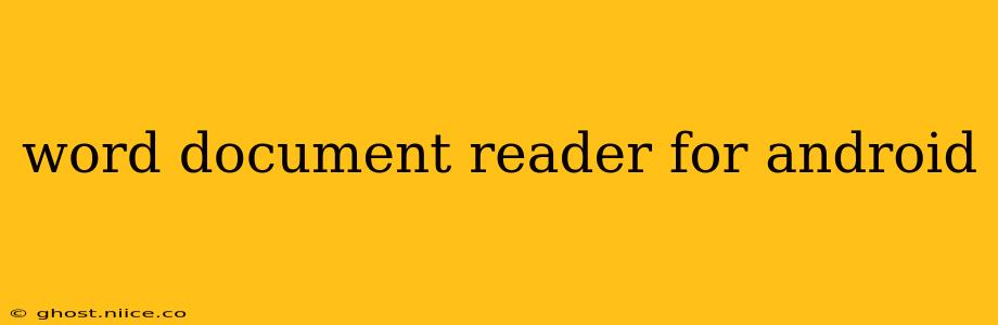 word document reader for android